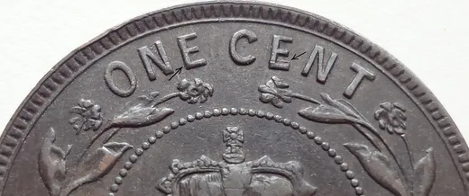 Letter Details in ONE CENT, NFLD