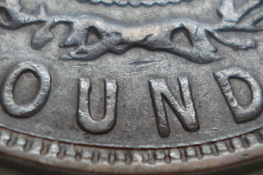 Re-engraved Letters in OUND