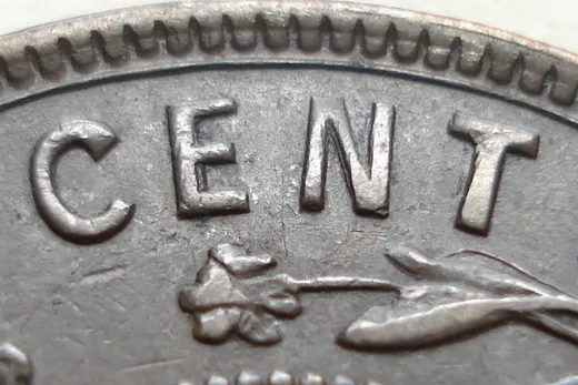 Re-engraved Letters in [CENT]