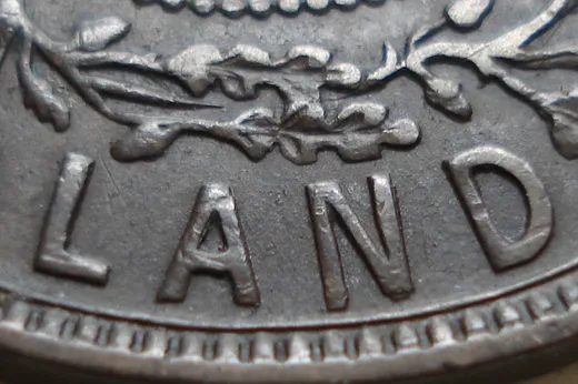 Re-engraved Letters in [LAND]