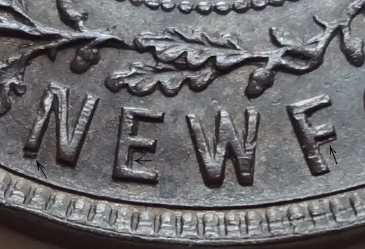 Re-engraved Letters in NEWF