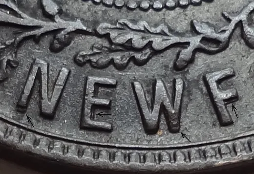 Re-engraved Letters in NEWF