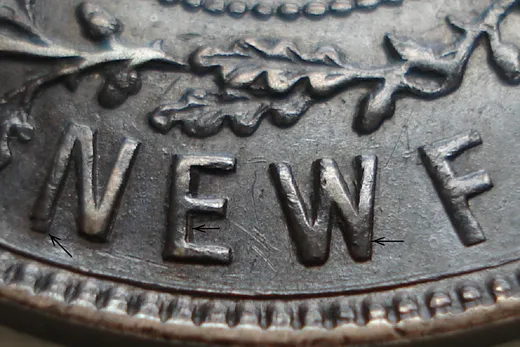 Re-engraved Letters in NEWF