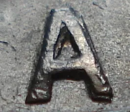 Re-engraved A in LAND