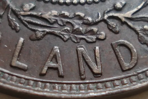 Re-engraved Letters in LAND