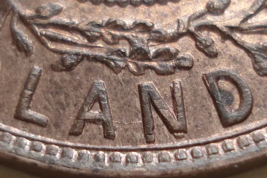 Re-engraved Lettes in LAND
