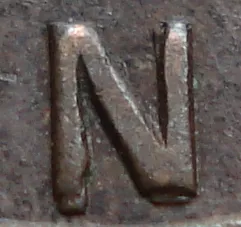 Re-engraved N in LAND