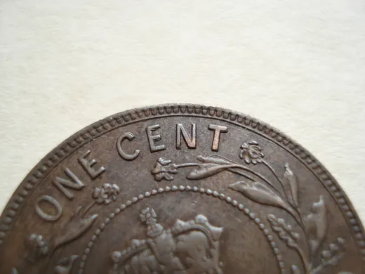 Re-engraved N in CENT