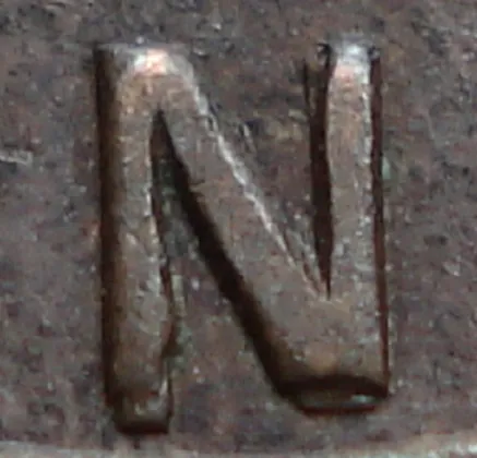 Re-engraved N in LAND
