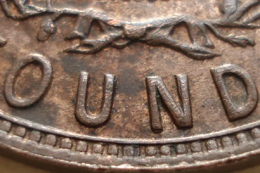 Re-engraved Letters in OUND