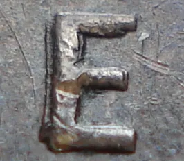 Re-engraved E in ONE