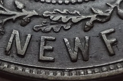 Re-engraved Letters in NEWF