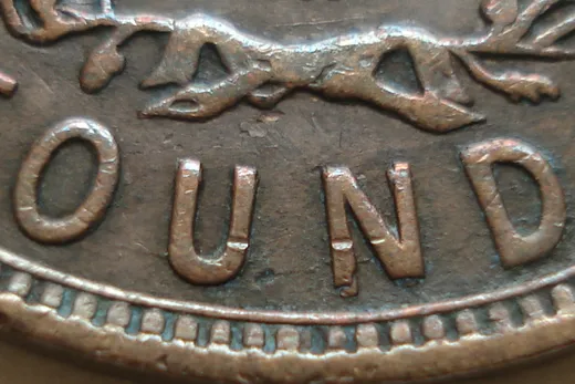 Re-engraved Letters in OUND