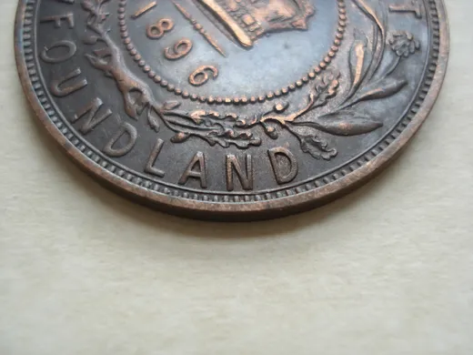 Re-engraved N in LAND