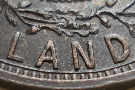Re-engraved A & N in LAND
