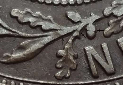 Medium Date, Re-engraved Acorn