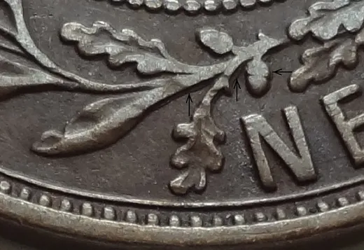 Medium Date, Re-engraved Acorn