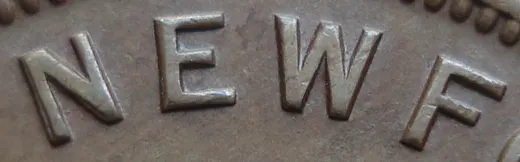 Wide Date, Dbl Repunched O