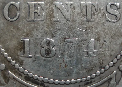 Repunched 7, Re-engraved C & S