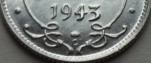 Details of Date and Mint Mark