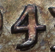 Narrow Date, Repunched 4