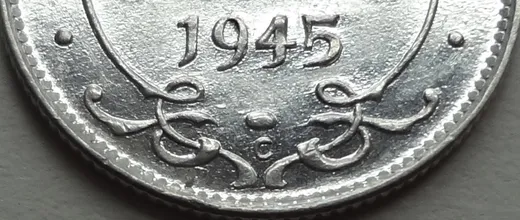 Narrow Date, Repunched 45