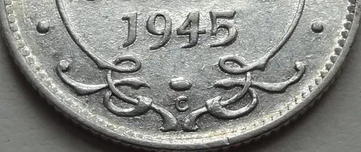 Narrow Date, Repunched 45