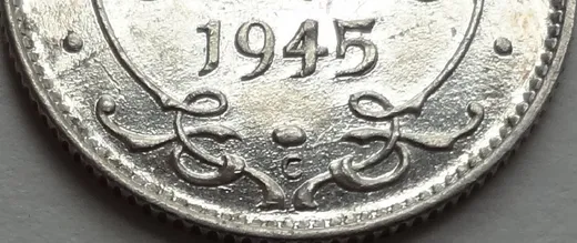 Narrow Date, Repunched 45