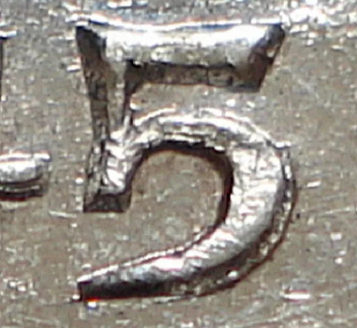 Narrow Date, Repunched 45