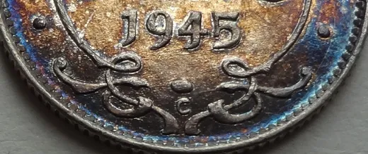 Narrow Date, Repunched 45