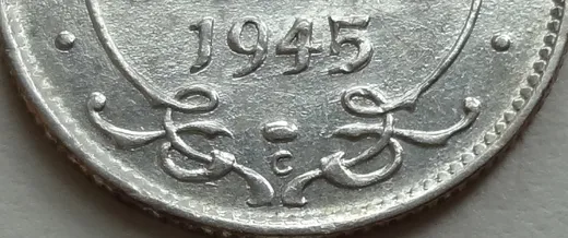 Narrow Date, Repunched 45
