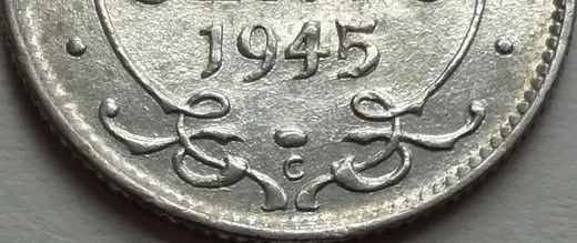 Narrow Date, Repunched 45