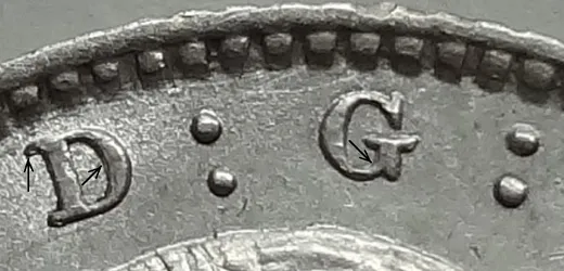 Re-engraved D. G