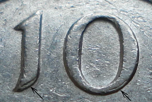 Wide Date, Re-engraved Reverse