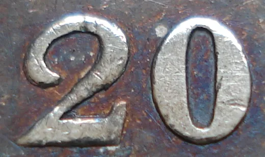 Narrow Date, Re-engraved 2 & C