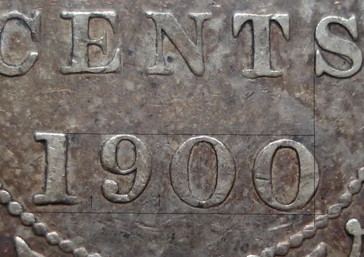 Wide Date, Low 0, Re-engraved S